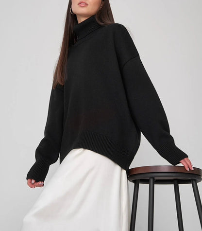 Ladies' High Neck Warm Winter Sweater