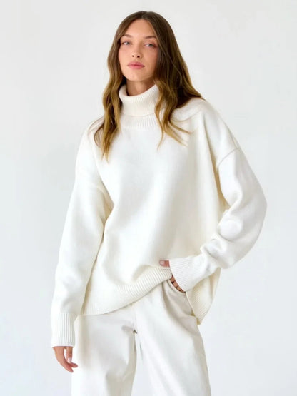 Ladies' High Neck Warm Winter Sweater - Nocini