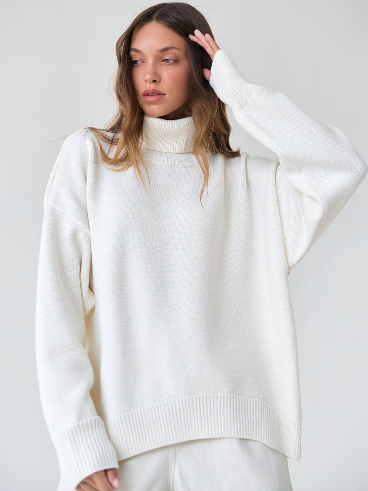 Ladies' High Neck Warm Winter Sweater