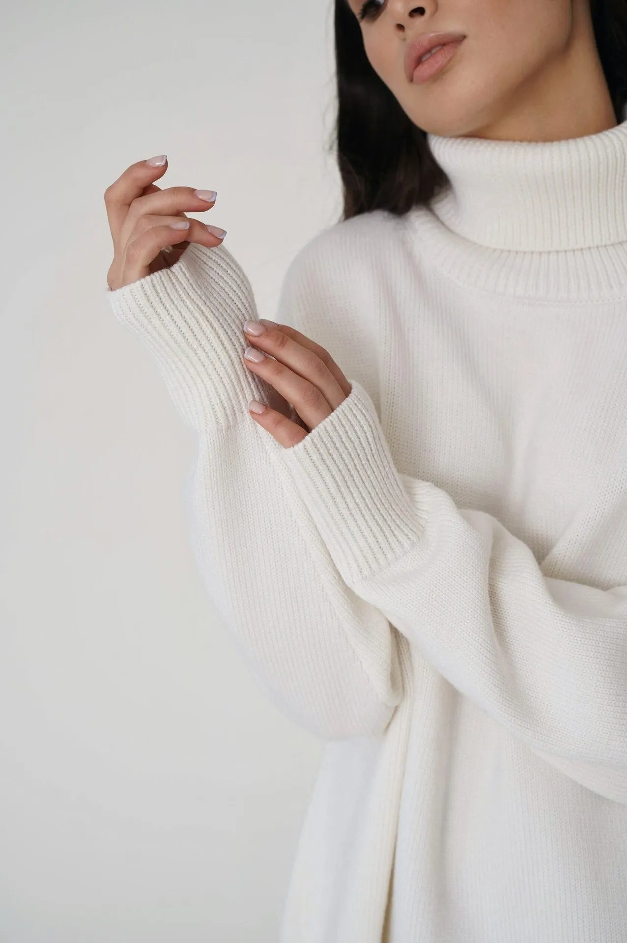 Ladies' High Neck Warm Winter Sweater
