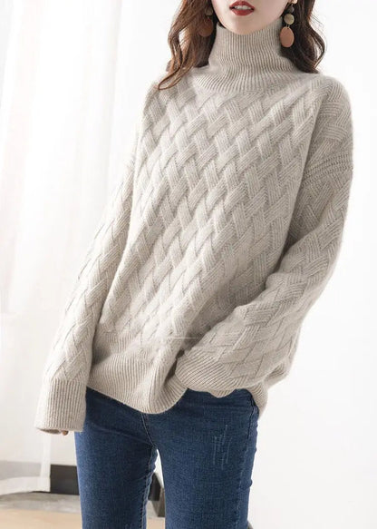 Classic Crew Neck Knit Sweater for Women