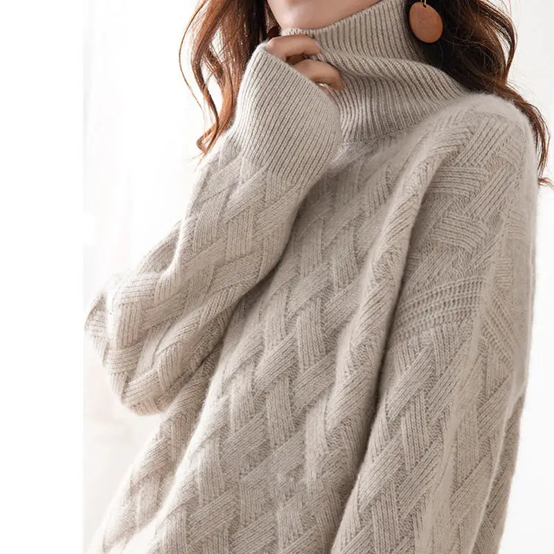 Classic Crew Neck Knit Sweater for Women