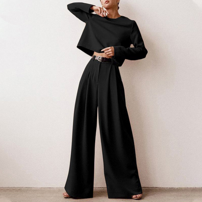Ladies' Cozy Sleepwear Set with Long Sleeves Pants - Nocini