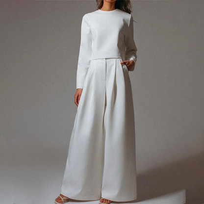Ladies' Cozy Sleepwear Set with Long Sleeves Pants