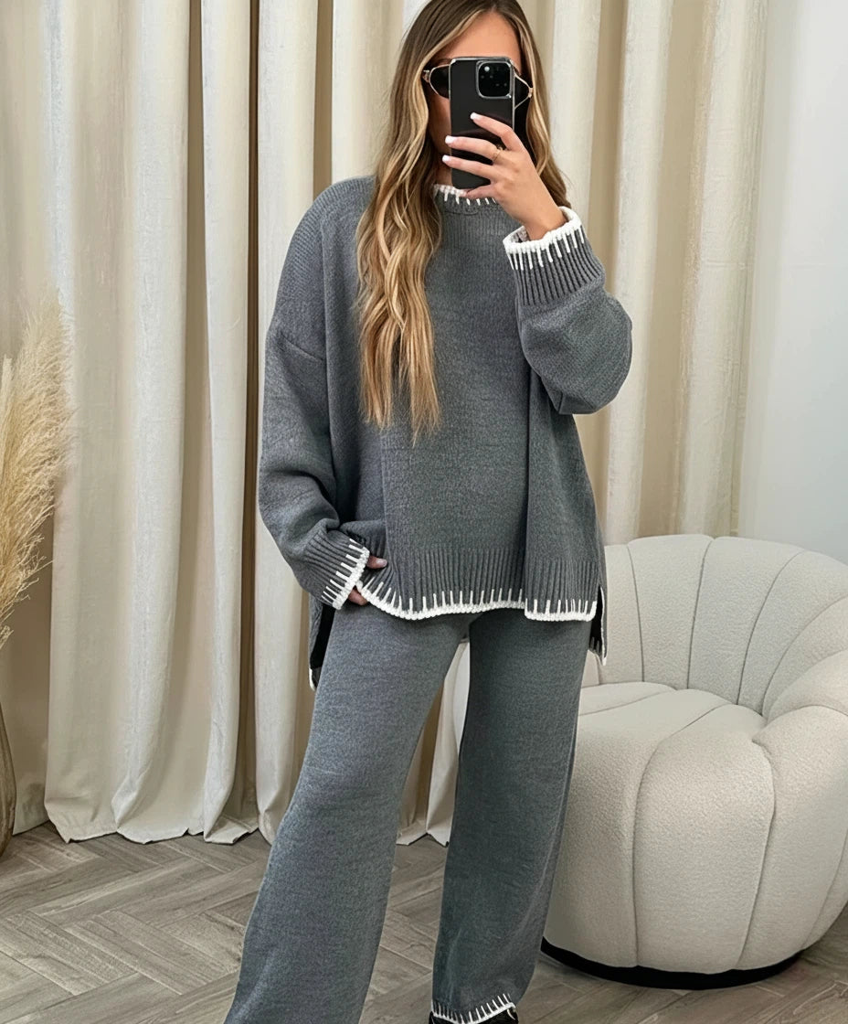 Ladies Crew Neck Jumper and Legging Set