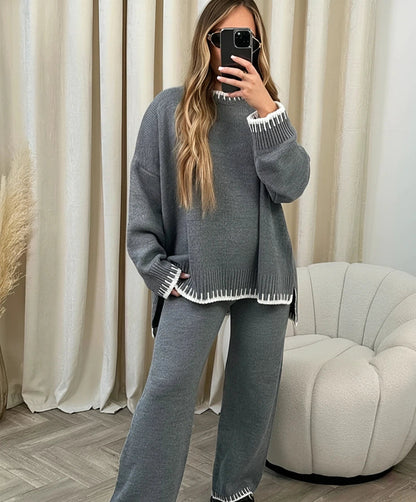 Ladies Crew Neck Jumper and Legging Set