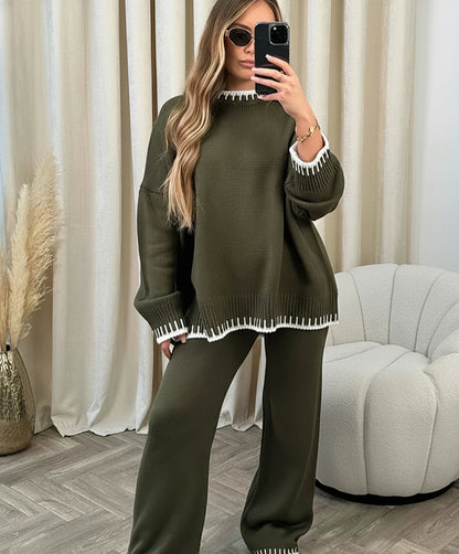 Ladies Crew Neck Jumper and Legging Set