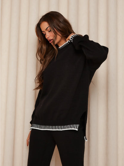 Ladies Crew Neck Jumper and Legging Set