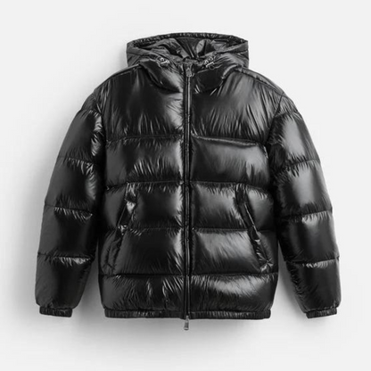 Warm Women's Zip Up Hooded Coat - Nocini
