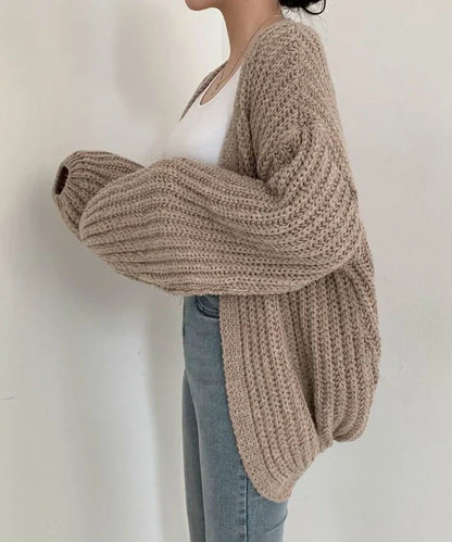 Cozy Women's Open Front Long Sleeve Sweater