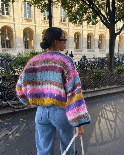 Women's Open Front Long Sleeve Sweater Cardigan