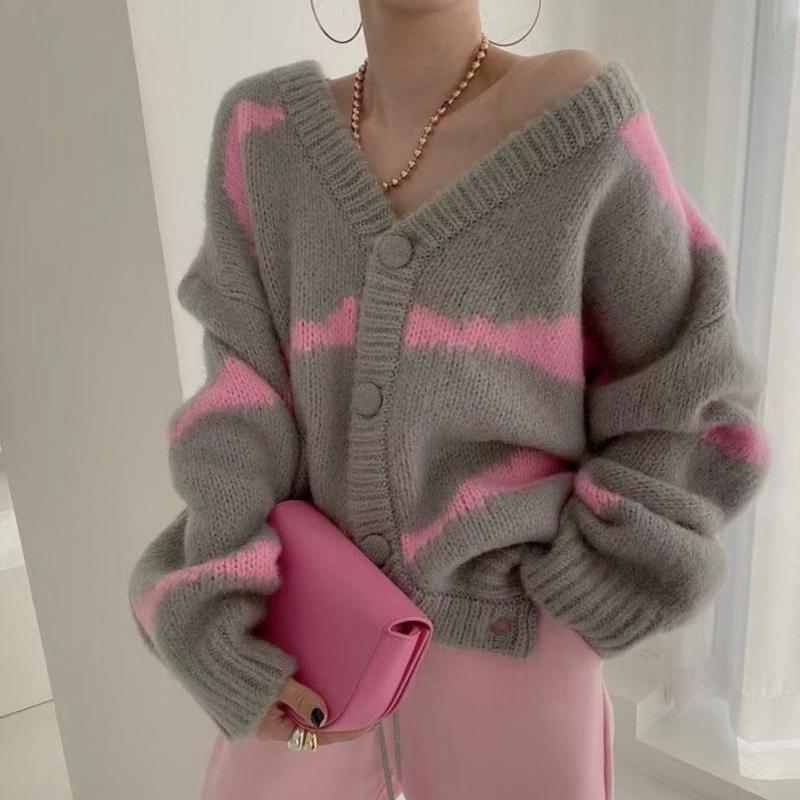 Ladies Open Front Sweater Cardigan - Nocini