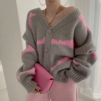 Ladies Open Front Sweater Cardigan - Nocini