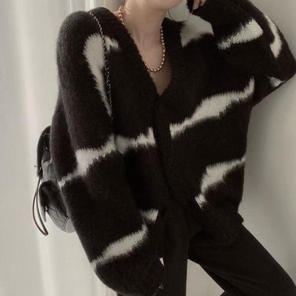 Ladies Open Front Sweater Cardigan