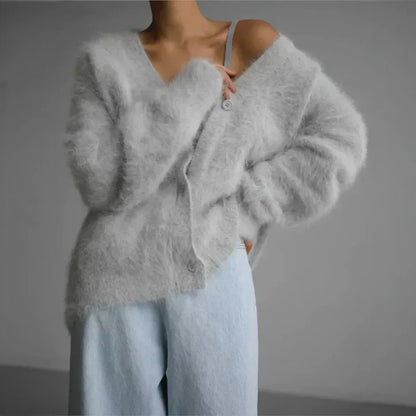 Women's Open Front V Neck Cardigan Sweater