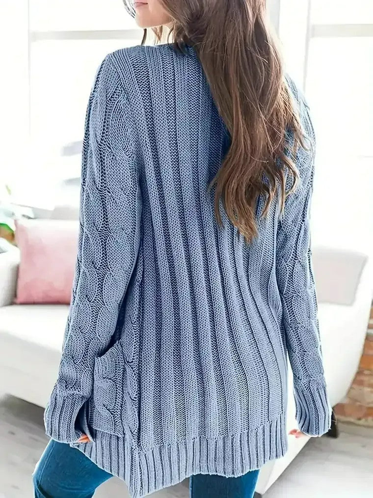 Women's Cable Knit Button Front Sweater