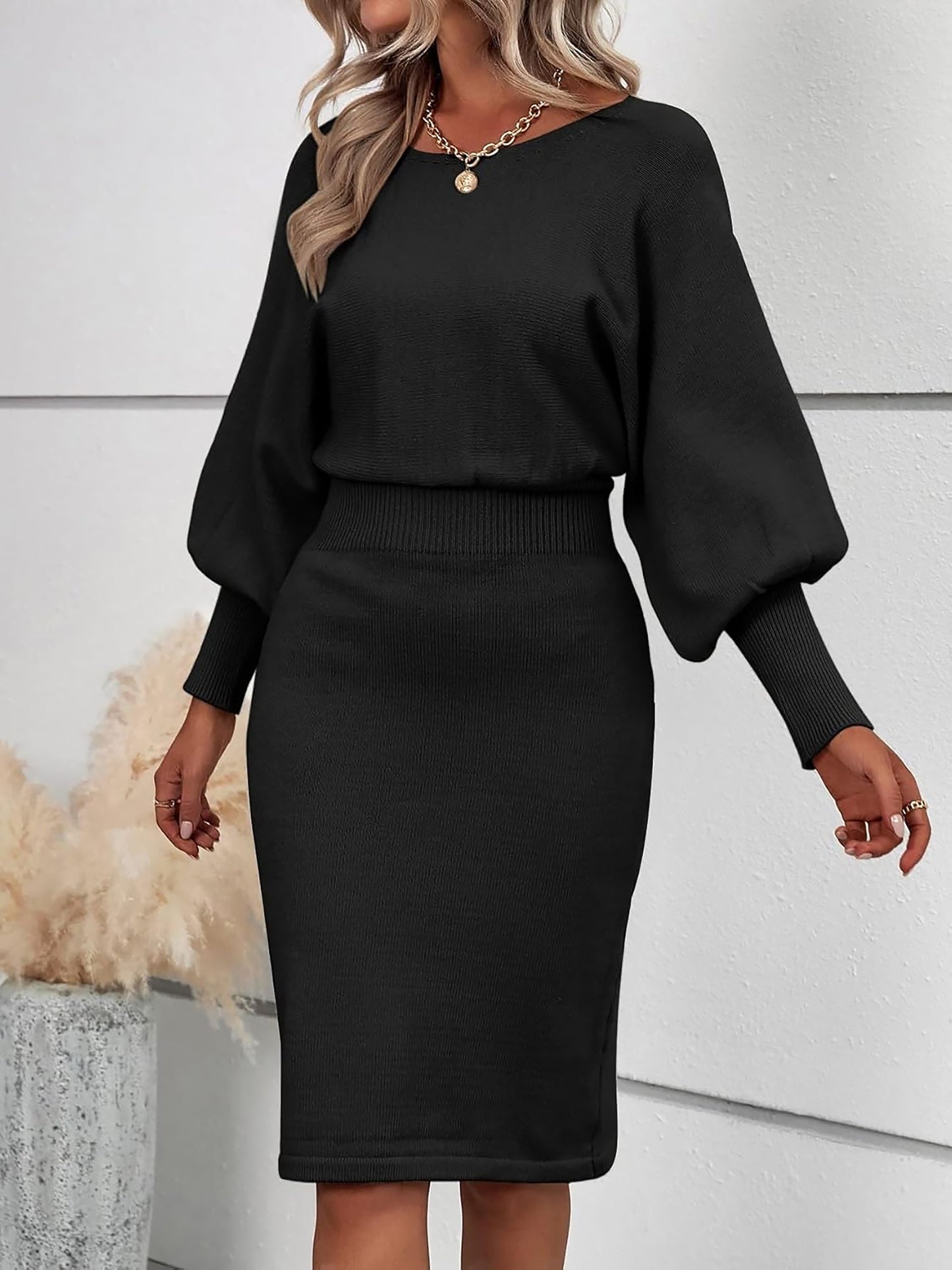 Cozy Fit Women's Cable Knit Dress