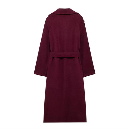 Classic Double Button Women's Rain Coat