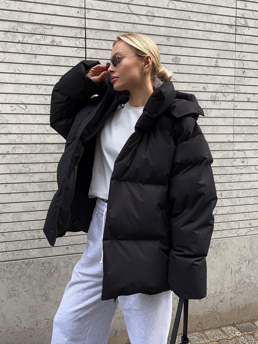 Warm Waterproof Ladies Parka Coat with Hood - Nocini