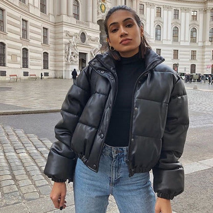 Warm Women's Zip Up Parka Jacket