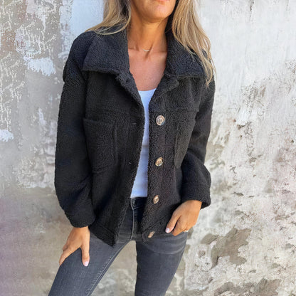 Cozy Women's Fleece Jacket with Big Pockets
