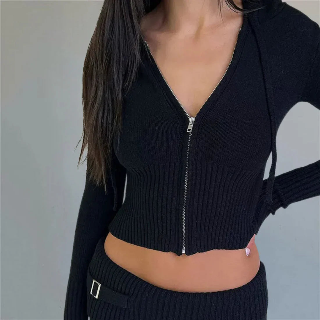 Ladies' Fleece Hooded Jacket and Pant Suit