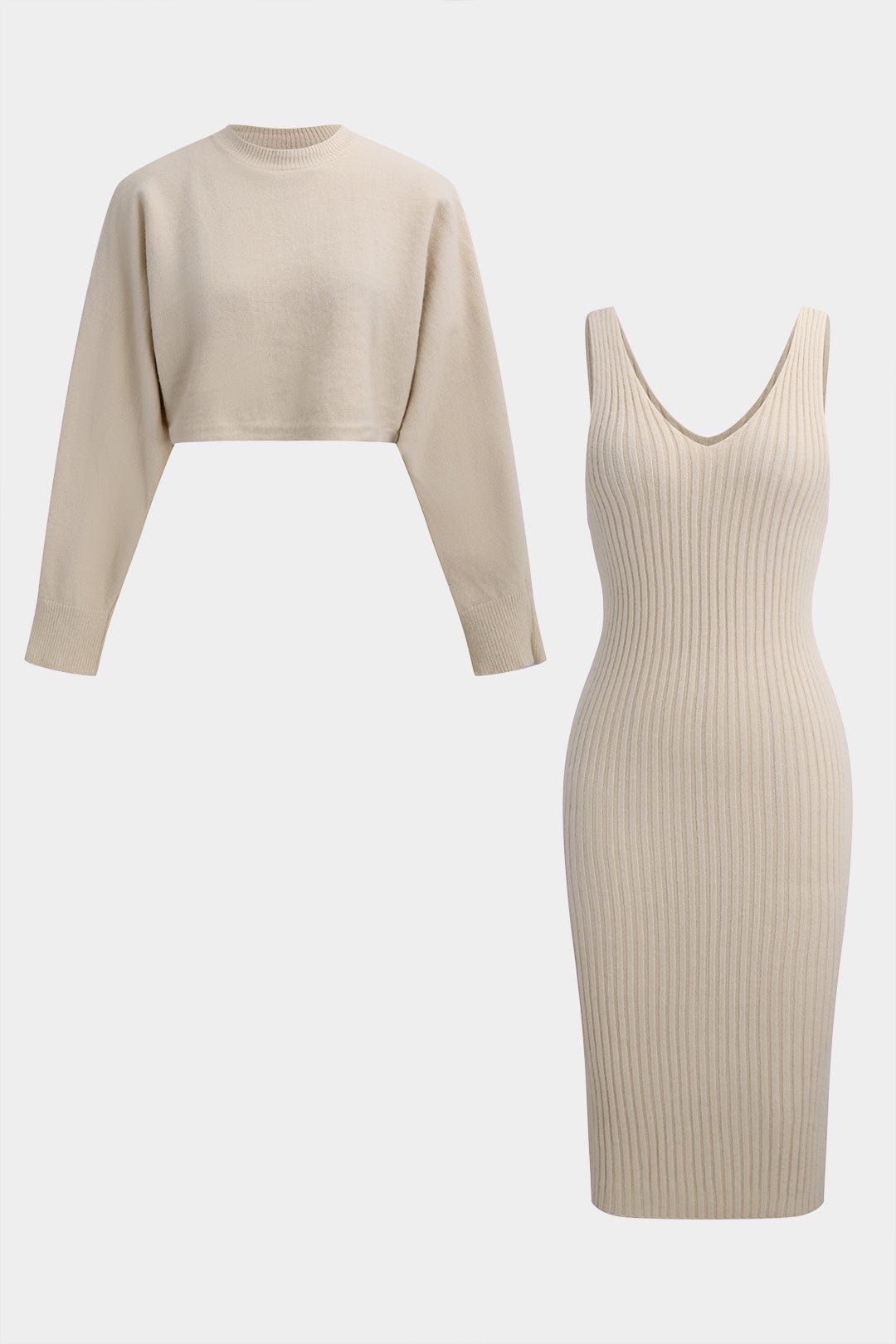 Comfortable 2 Piece Knit Dress for Women - Nocini