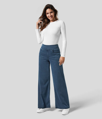 Comfortable Women's Wide Leg Stretch Pants