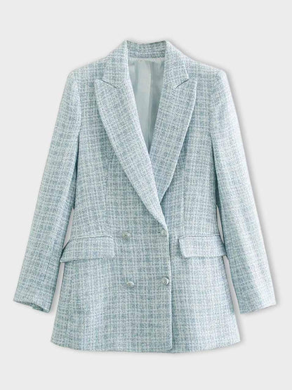 Classic Double Button Women's Coat