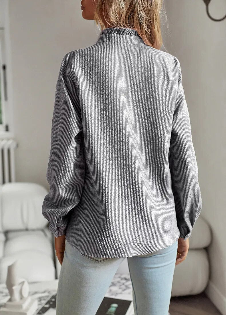 Daring and Stylish Blouse - RebelBlouse-Blue-S-Nora Luxe