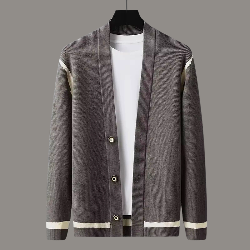 Classic Striped Open Cardigan