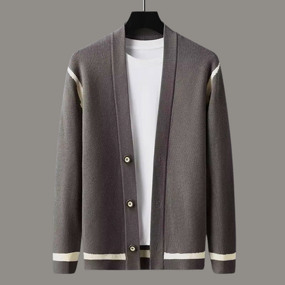 Classic Striped Open Cardigan