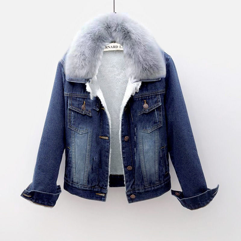 Warm Sherpa Lined Denim Jacket