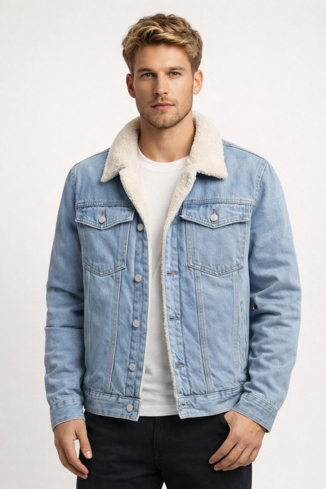 Classic Denim Trucker Jacket - Olytrend