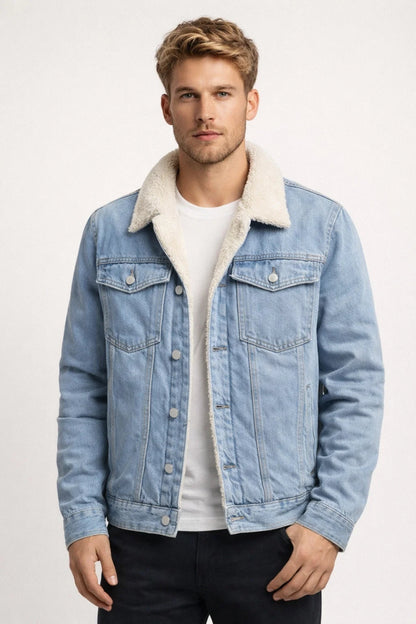 Classic Denim Trucker Jacket - Olytrend