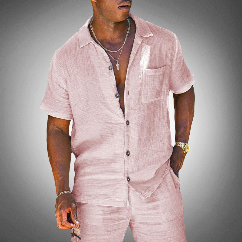 Relaxed Fit Men's Linen Suit