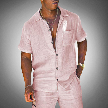 Relaxed Fit Men's Linen Suit
