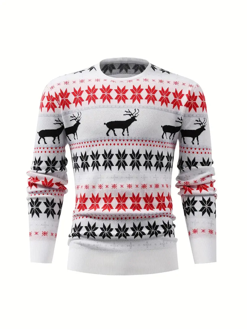 Cozy Holiday Crew Neck Sweater - Nocini