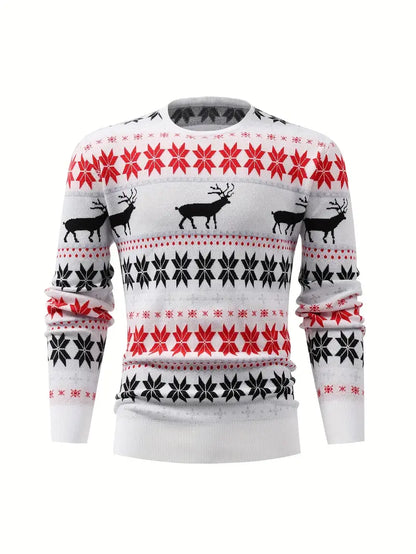 Cozy Holiday Crew Neck Sweater - Nocini