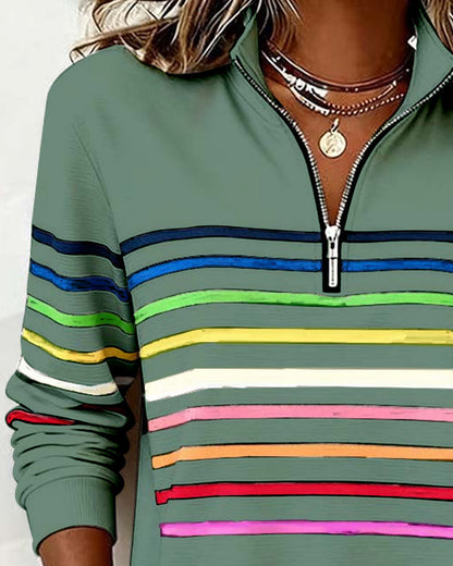Classic Fit Women's Ribbed Sweatshirt