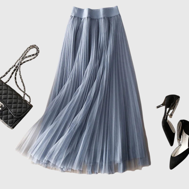Flowy Net Evening Skirt - Olytrend