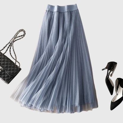 Flowy Net Evening Skirt - Olytrend