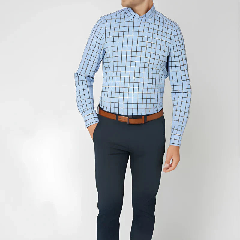 Classic Plaid Casual Button Down Shirt