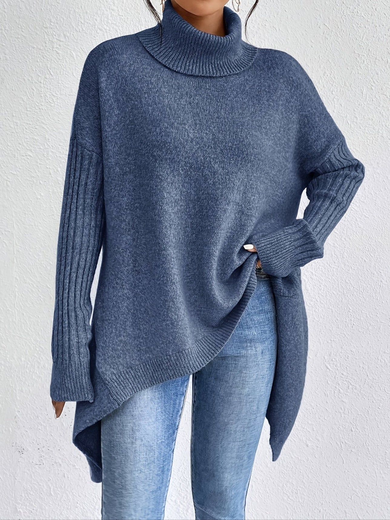 Soft Knitted Crew Neck Sweater