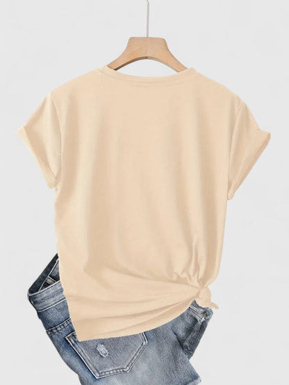Soft Casual Short Sleeve Tee Shirt
