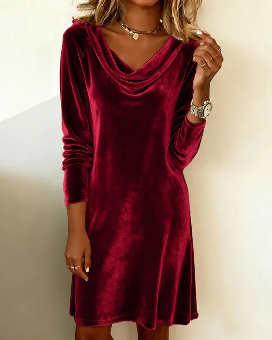 Luxurious Soft Velvet Evening Dress