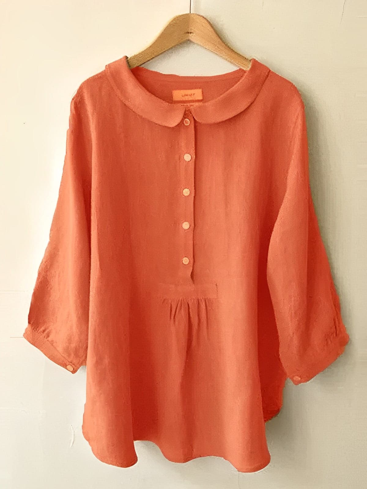 Relaxed Fit Womens Blouse with Short Sleeves