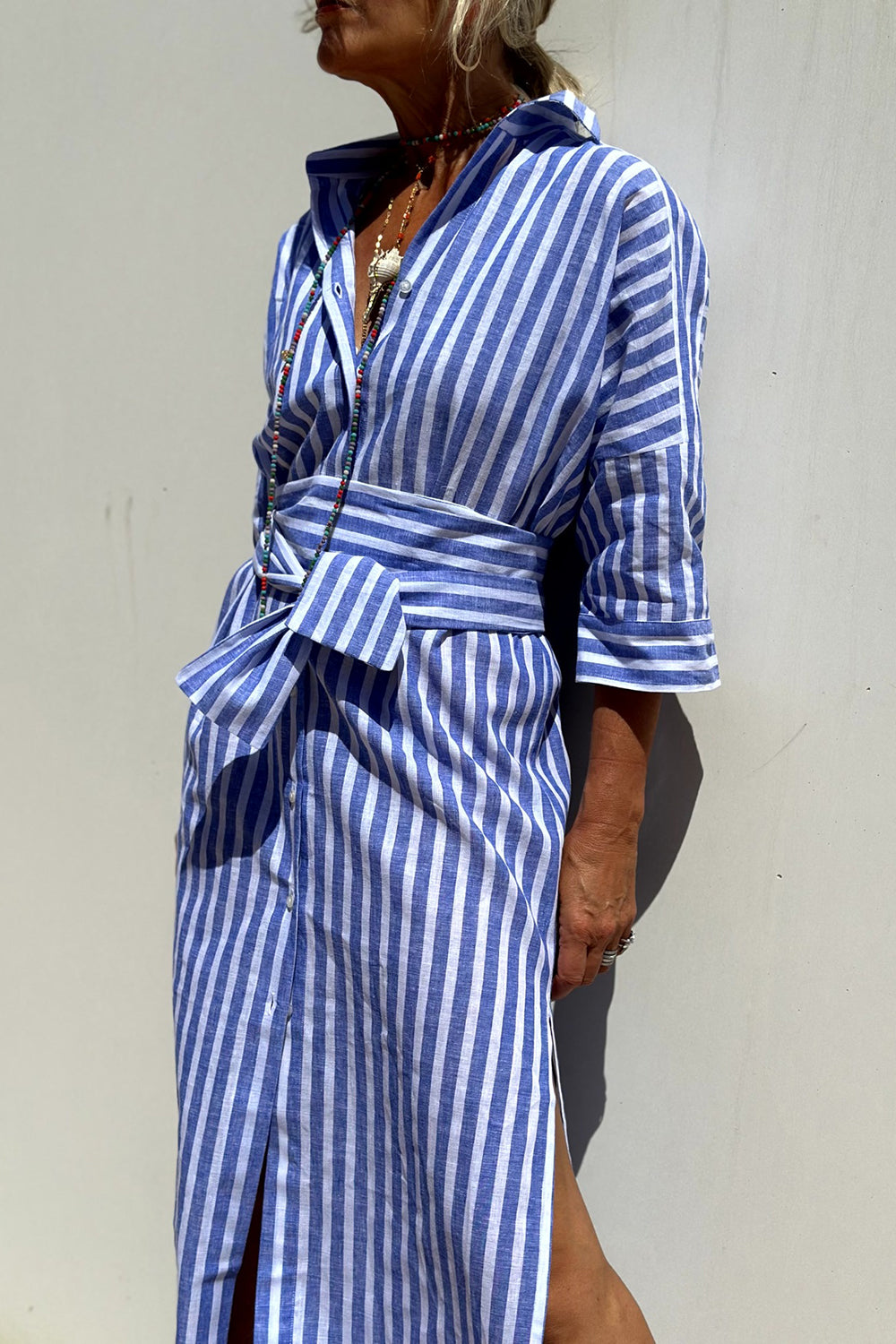 Casual Horizontal Stripe Sundress