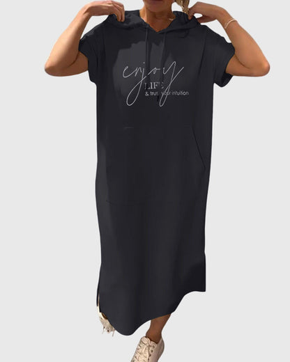 Relaxed Fit Hooded Dress