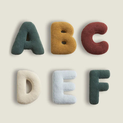 Colorful Letter Throw Pillow - Pexav